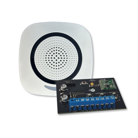 SIRENA DE INTERIOR INALAMBRICA GARNET WP-100RF (COD. 50140) 2-WAY WIRELESS SYSTEM®