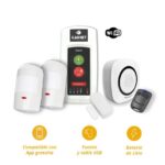 KIT PC-200G-1 PW: PC-200G (PANEL + WIFI) 1 WP-100RF (SIRENA INTERIOR) 1 DGM-450 (DETECTOR MAGNETICO) 1 DGW-500 PET (DETECTORES DE MOVIMIENTO INTERIOR) 1 TX-500 (CONTROL REMOTO) INCLUYE BATERIA DE LITIO, CABLE USB Y FUENTE