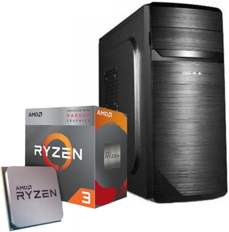 PC PCBOX AMD RYZEN 3 3200G MBB, 8GB, SSD 240 GB, SIN SISTEMA, KIT: TECLADO, MOUSE