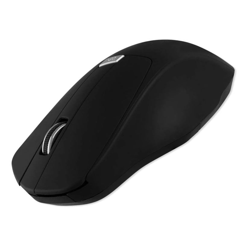 MOUSE MAXI INALAMBRICO ARGOMTECH CON GOMA ERGONOMICO 2.4GHZ 800-1600 DPI NEGRO A00440