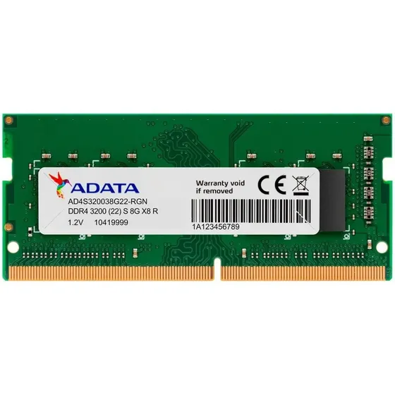 MEMORIA DIMM DDR4 8GB ADATA 3200MHZ U-DIMM