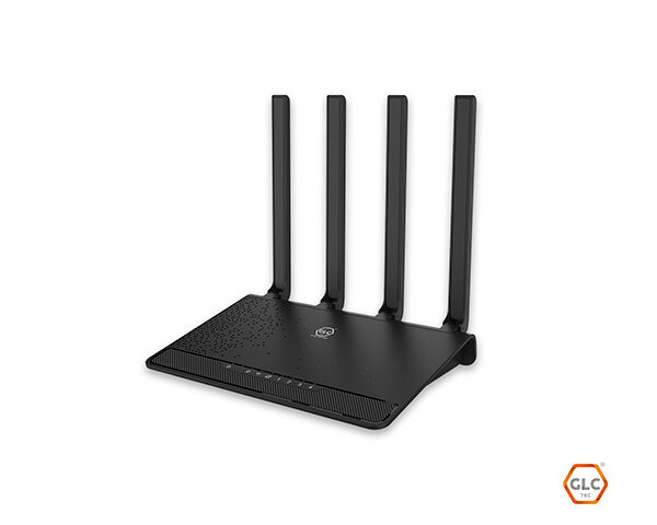 ROUTER GLC WI-FI AC1200MBPS, 4X5DBI ANTENA FIJA, 1X PUERTO 10/100/1000MBPS WAN, 3X PUERTOS 10/100/1000MBPS LAN.