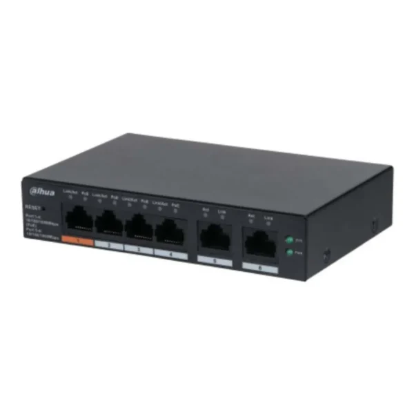 SWITCH DAHUA DH-CS4006-4GT-60 4 PUERTOS POE GIGA - 2 GLAN
