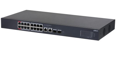 SWITCH DAHUA DH-CS4220-16GT-13 - 18 PUERTOS - 16 POE - 2GLAN - 2SFP