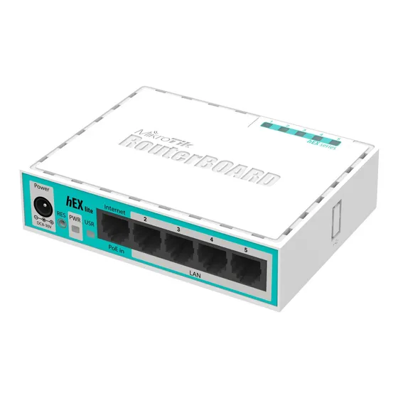 ROUTERBOARD MIKROTIK 750 GR3 - HEX 5 ETHERNET GIGABIT (CON FUENTE)