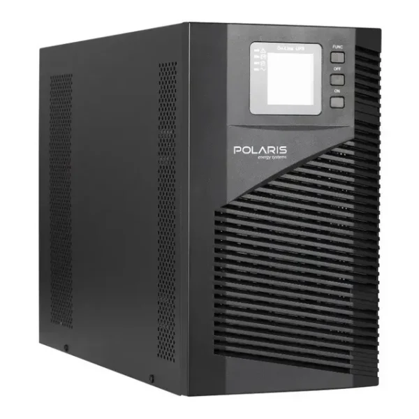 UPS POLARIS ON-LINE 1 KVA, 1:1 TOWER, BANCO DE BATERIA INTERNO CON BATERIAS REFORZADAS 12V 9A Y CONECTOR P/BANCO EXTERNO, PROTECCION LINEA TELEFONICA Y DISPLAY LCD