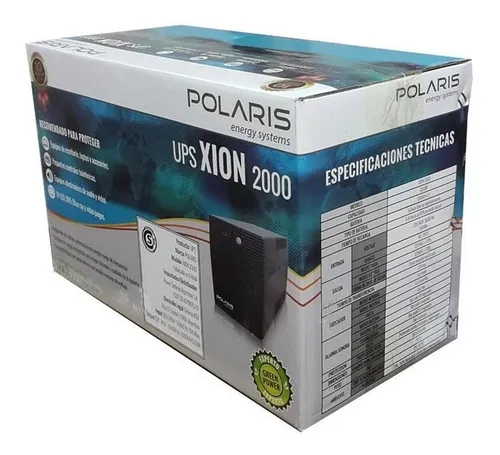 UPS POLARIS INTERACTIVA 2 KVA CON 2 BATERIAS REFORZADAS 12V 9A